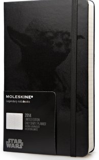 Бележник Moleskine 2014 12 Month Limited Edition Star Wars Large Hard Cover Daily Planner Black [7368]