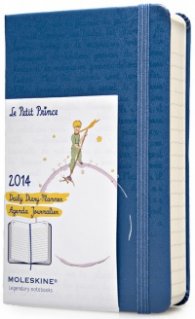 Бележник Moleskine 2014 12 Month Limited Edition Le Petit Prince Pocket Hard Cover Daily Planner Blue [7498]