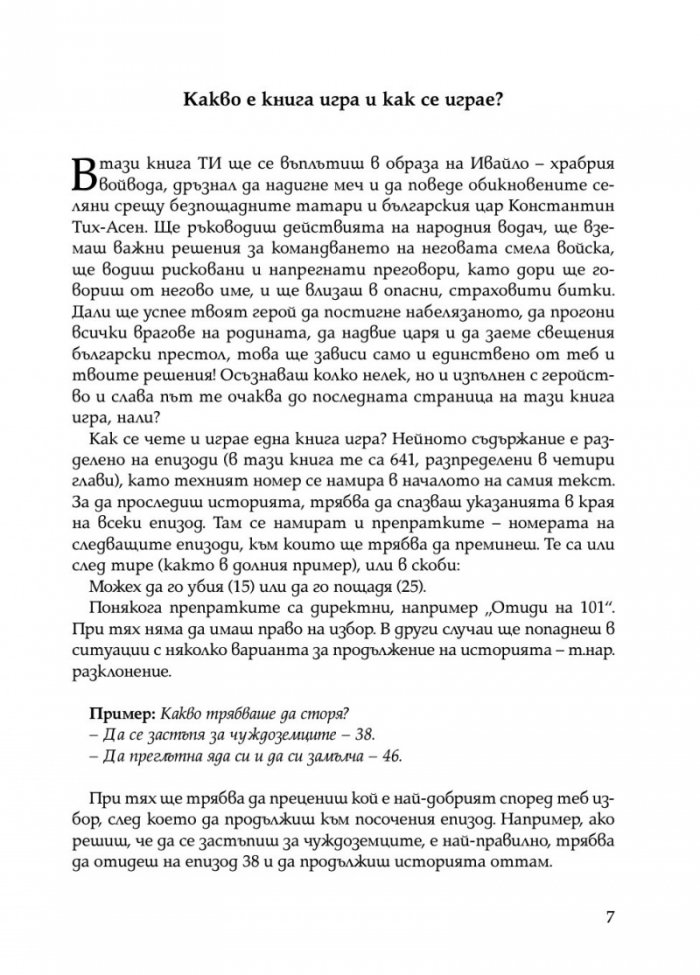Ивайло – добрият цар (книга игра)
