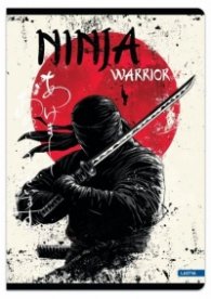 Тетрадка LASTVA Ninja warrior, A5, различни видове