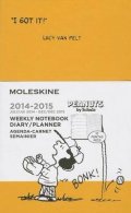 Бележник Moleskine 2015 Peanuts Limited Edition Weekly Notebook 18 Month Pocket Orange Yellow Hard Cover [3272]