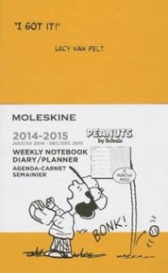 Бележник Moleskine 2015 Peanuts Limited Edition Weekly Notebook 18 Month Pocket Orange Yellow Hard Cover [3272]