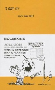 Бележник Moleskine 2015 Peanuts Limited Edition Weekly Notebook 18 Month Pocket Orange Yellow Hard Cover [3272]