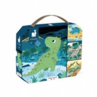 4 PUZZLES DINOSAURS (6-9-12-16 PCS), J02541