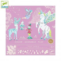 DJ08008 Комплект сглоби, оцвети и играй FAIRY WORLD