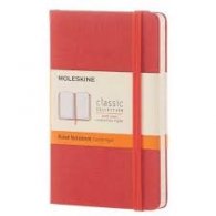 Moleskine Classic Notebook, Pocket, Ruled, Coral Orange, Hard Cover [3571]