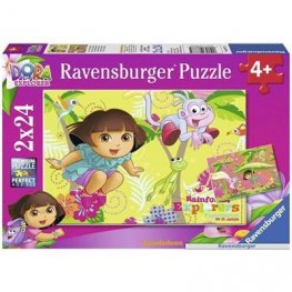 Пъзел 2х24 ч Dora in the jungle 088775