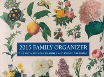 Calendar 2015: Family Organizer