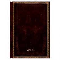 Бележник Paperblanks Diary 2013 Black Moroccan Midi Day/ 0721