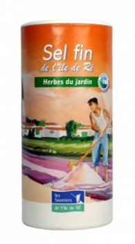 Фина келтска морска сол с градински подправки 125 гр, със солница