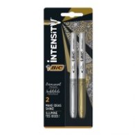 Комплект перманентни маркери BIC Intensity, объл връх 1.8 мм, сребърен и златен, BL2 10904606