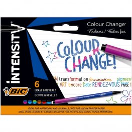 Комплект тънкописци BIC Intensity Colour Change, 6 променящи се цвята, връх 0.4 мм