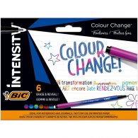 Комплект тънкописци BIC Intensity Colour Change, 6 променящи се цвята, връх 0.4 мм