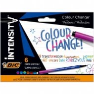 Комплект тънкописци BIC Intensity Colour Change, 6 променящи се цвята, връх 0.4 мм