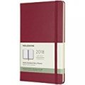 Moleskine 12 Month Weekly Planner 2018, Pocket, Berry Rose, Hard Cover [5686]