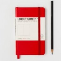 Бележник Leuchtturm 1917 Pocket Liniert [Ruled], Hardcover, Red/ 317 345