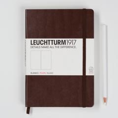 Бележник Leuchtturm 1917 Medium Blanko [Plain], Hardcover, Tobacco/ 339 582