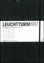 Бележник Leuchtturm 1917 Medium Liniert [Ruled], Hardcover, Black/ 300 612