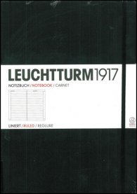 Бележник Leuchtturm 1917 Medium Liniert [Ruled], Hardcover, Black/ 300 612