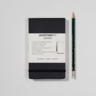 Бележник Leuchtturm 1917 Pocket Reporterblock Blanko [Plain], Hardcover, Black/ 316 831