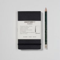 Бележник Leuchtturm 1917 Pocket Reporterblock Blanko [Plain], Hardcover, Black/ 316 831