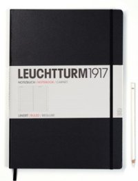 Бележник Leuchtturm 1917 Master Liniert [Ruled], Hardcover, Black/ 334 917