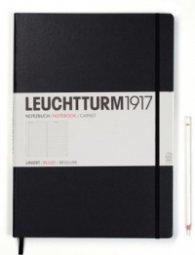 Бележник Leuchtturm 1917 Master Liniert [Ruled], Hardcover, Black/ 334 917