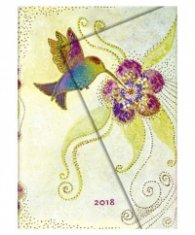 Бележник Paperblanks 2018 Hummingbird, Midi, Lined/ 42129
