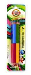Комплект от пет двуцветни моливи джъмбо 2195005001BL