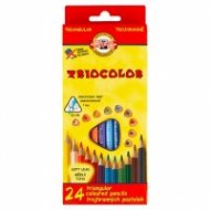 Комплект триъгълни цветни моливи " Триокалър" 24 цвята 3134
