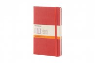 MOLESKINE CORAL ORANGE LARGE RULED NOTEBOOK [3618]