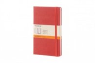 MOLESKINE CORAL ORANGE LARGE RULED NOTEBOOK [3618]
