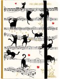 Бележник - Музикални котки CARTES D'ART