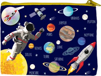 Портмоне за монети - Мисия Космос CARTES D'ART