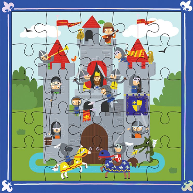 Картичка пъзел - Рицарски замък CARTES D'ART