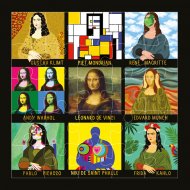 Картичка пъзел - Мона Лиза CARTES D'ART